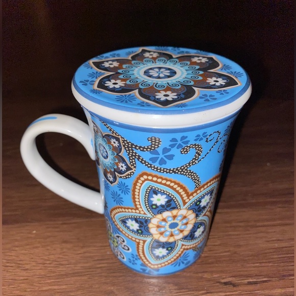 Vera Bradley Bali Blue Paisley Tea Cup - Picture 2 of 5